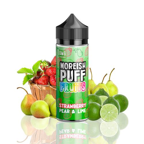 moreish puff fruits strawberry pear amp lime ml shortfill