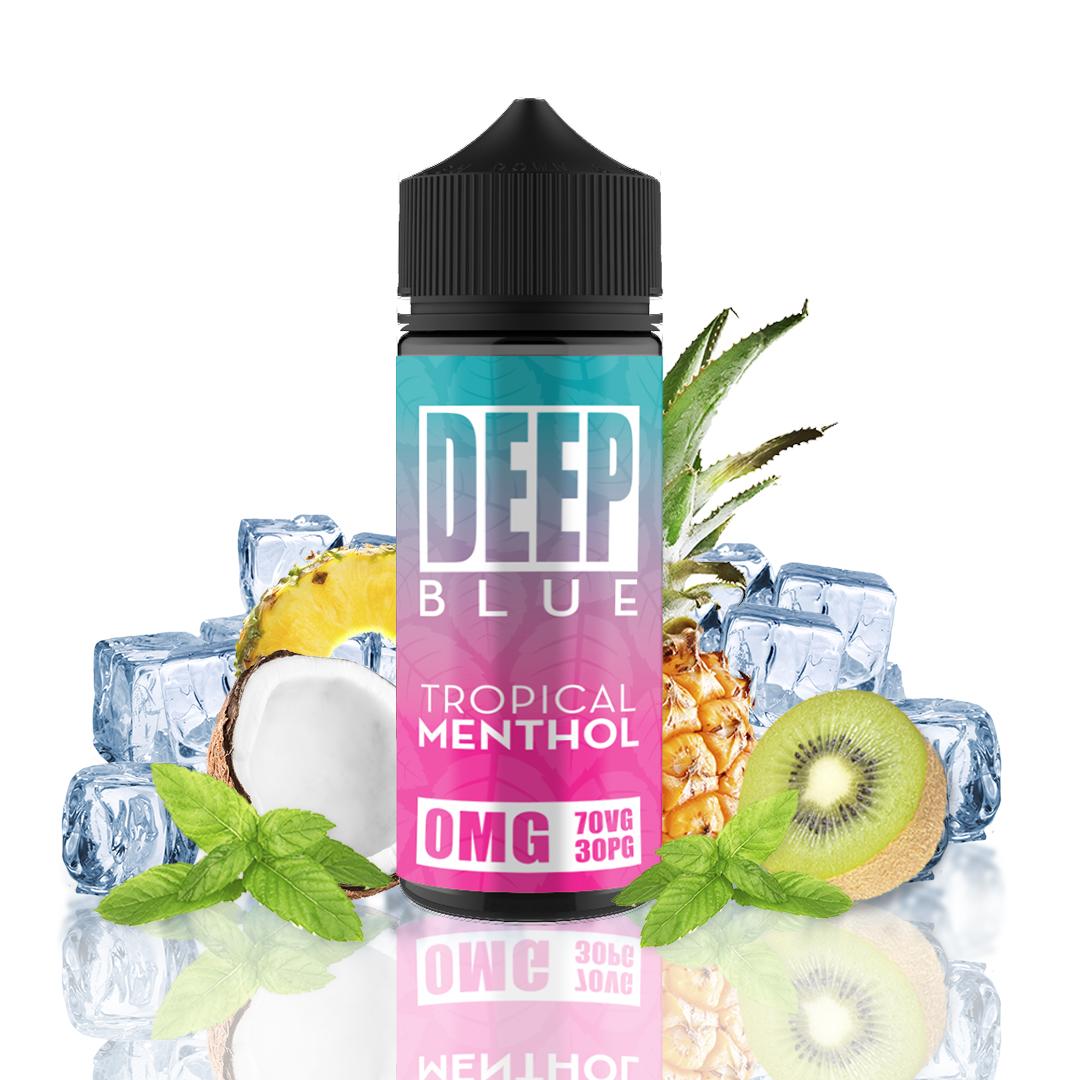 deep blue tropical menthol ml shortfill