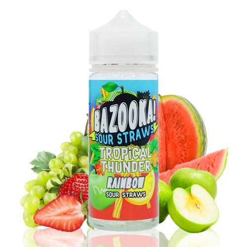 bazooka sour straws tropical thunder rainbow ml