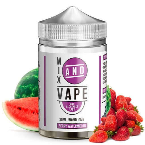 berry watermelon ml mix and vape by mad alchemist