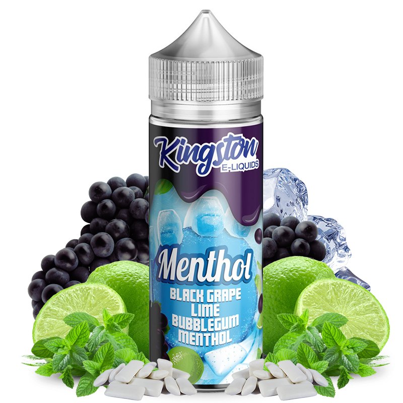 Black Grape, Lime Bubblegum Menthol Kingston E-liquids