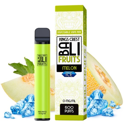 Pod Vaper Desechable Melon Ice 600puffs Bali Fruits by Kings Crest