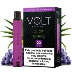 Pod Vaper Desechable Aloe Grape Volt Pocket