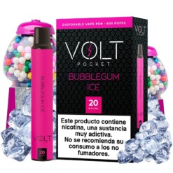 Pod Vaper Desechable Bubblegum Ice Volt Pocket