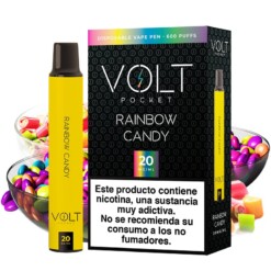 Pod Vaper Desechable Rainbow Candy Volt Pocket