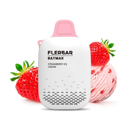 Flerbar Desechable Baymax Strawberry Ice Cream 12ml 0MG