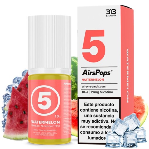 sales de vapeo 313 Nic Salts by Airscream - No.5 Watermelon - 10ml - vapori