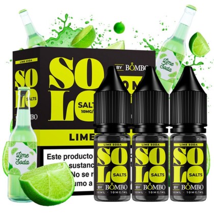 sales vapeo Solo Salts by Bombo - Lime Soda 3x10ml - vapori