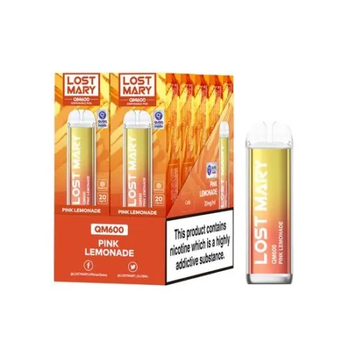 Caja x 10 Desechable Lost Mary QM600 - Pink Lemonade - 20mg