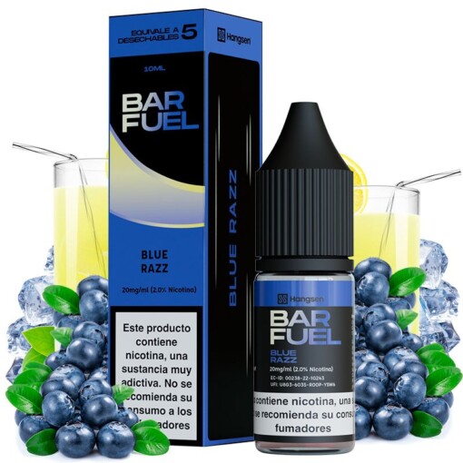 sales de vapeo Bar Fuel by Hangsen - Blue Razz - 10ml - vapori