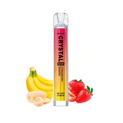 Ske Vaper Desechable Crystal Bar - Strawberry Banana - 20mg - vapori
