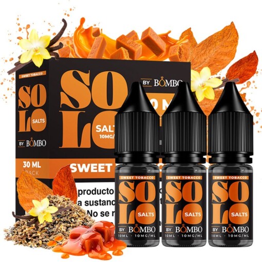 pack sales de nicotina Solo Salts by Bombo - Sweet Tobacco - 3x10ml - vapori
