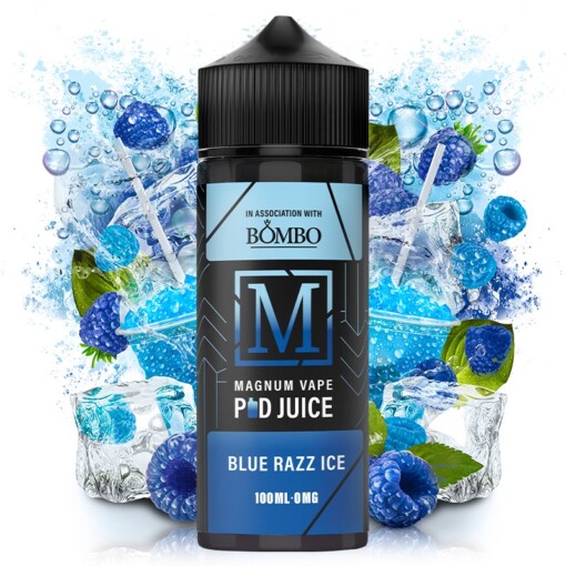 líquidos vaper Magnum Vape Pod Juice - Blue Razz Ice - 100ml - vapori