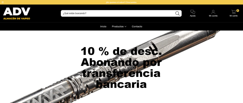 Almacen de Vapeo Homepage