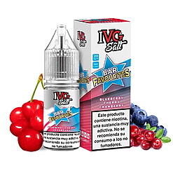 sales de vapeo IVG Favourite Bar Salts - Blueberry Cherry Cranberry - 10ml - vapori