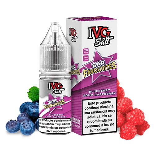 sales vapeo IVG Favourite Bar Salts - Blueberry Sour Raspbery - 10ml - vapori