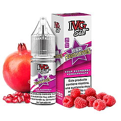 sales vapeo IVG Favourite Bar Salts - Sour Raspberry Pomegranate - 10ml - vapori