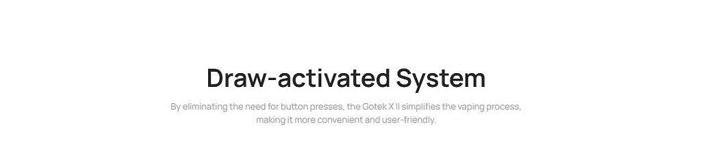 Gotek X 2 Sistema de Activación