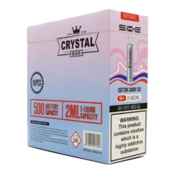 Caja x 10 Ske Desechable Crystal Bar - Cotton Candy Ice - 20mg