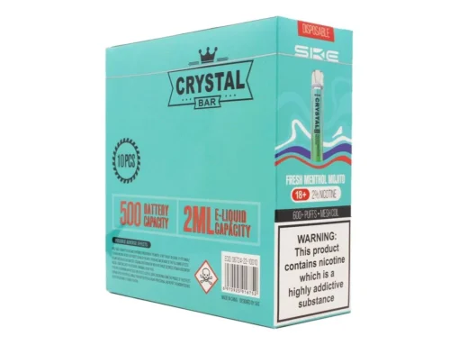 Caja x 10 Ske Desechable Crystal Bar - Fresh Menthol Mojito - 20mg