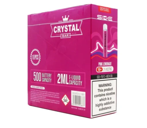 Caja x 10 Ske Desechable Crystal Bar - Pink Lemonade - 20mg