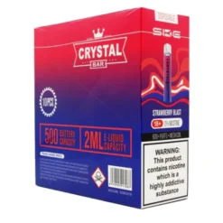 Caja x 10 Ske Desechable Crystal Bar - Strawberry Blast - 20mg