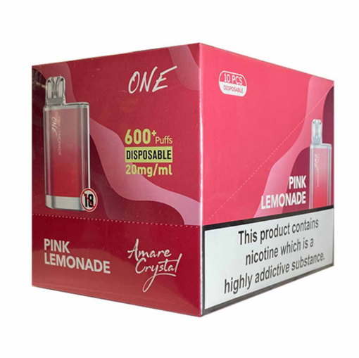 Caja x 10 Ske Desechable Amare Crystal One - Pink Lemonade - 20mg