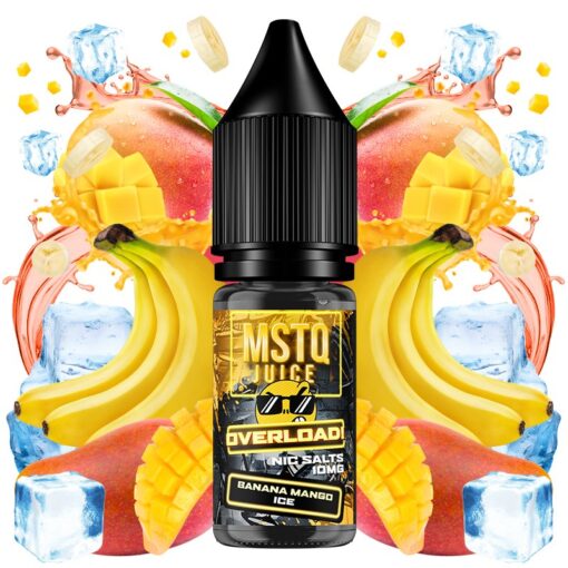 MSTQ Juice Overload Nic Salts - Banana Mango Ice 10ml