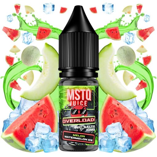 MSTQ Juice Overload Nic Salts - Melon Watermelon Ice 10ml