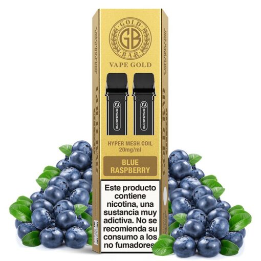 Gold Bar - Pod Blue Raspberry 2ml (Pack 2)