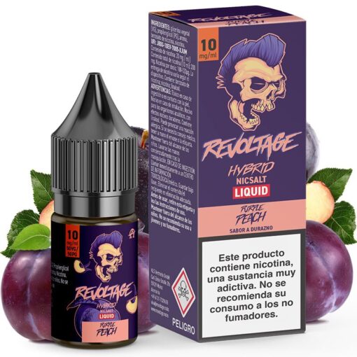 Revoltage Hybrid Nic Salts - Purple Peach 10ml