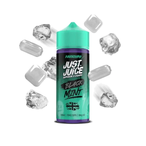 shortfill just juice mint range black mint 100ml