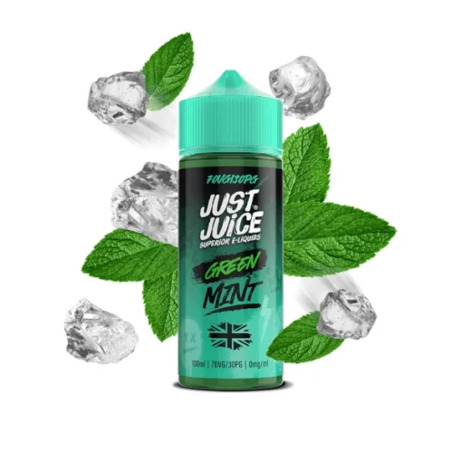 shortfill just juice mint range green mint 100ml