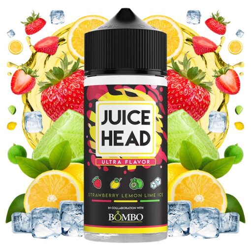 Juice Head & Bombo - Strawberry Lemon Lime Ice 100ml