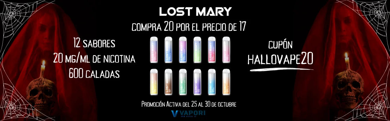 Banner Lost Mary QM600 promo Halloween