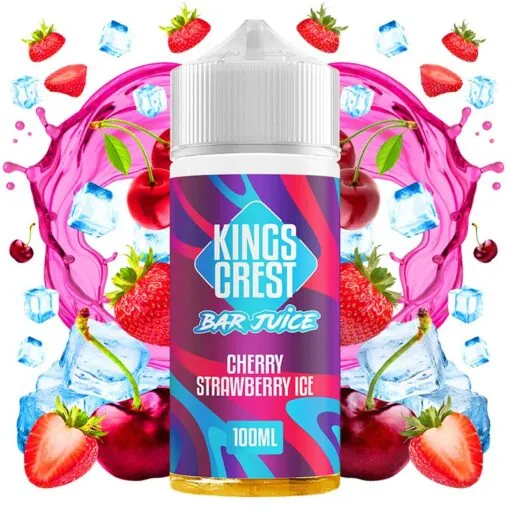 Kings Crest Bar Juice - Cherry Strawberry Ice 100ml