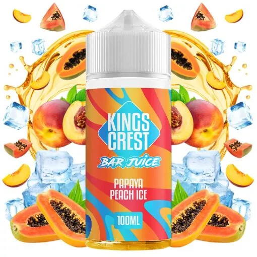 Kings Crest Bar Juice - Papaya Peach Ice 100ml