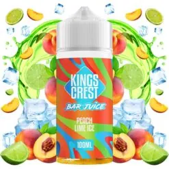 Kings Crest Bar Juice - Peach Lime Ice 100ml