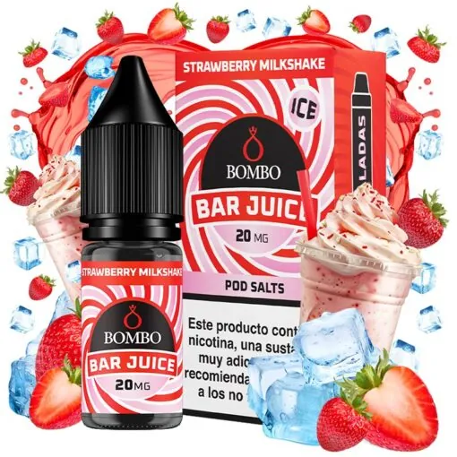 Bar Juice by Bombo - Strawberry Milkshake Ice 10ml