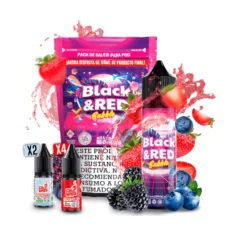 Black and Red Bubblegum 60ml - Oil4vap Salts Pack