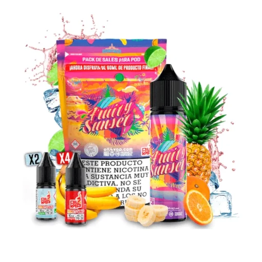 Fruity Sunset 60ml - Oil4vap Salts Pack