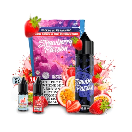 Strawberry Passion 60ml - Oil4vap Salts Pack