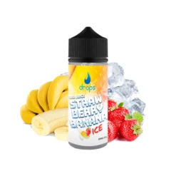 Strawberry Banana Ice Aroma 60ml - Drops Bar Juice