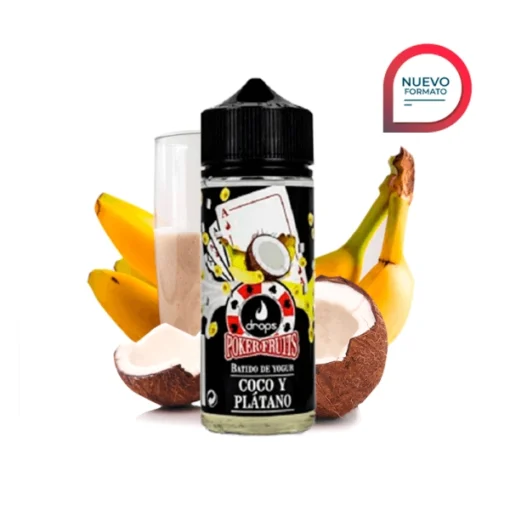 Fruits Batido de Coco Plátano Concentrado Long 40ml - Drops Poker