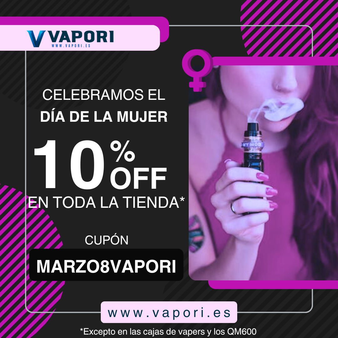 cupon 8 de marzo promoción vapori